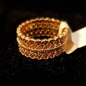 Charming Charlie Rose Gold lace ring
